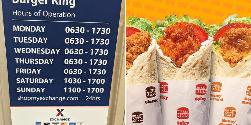 Burger King Menu