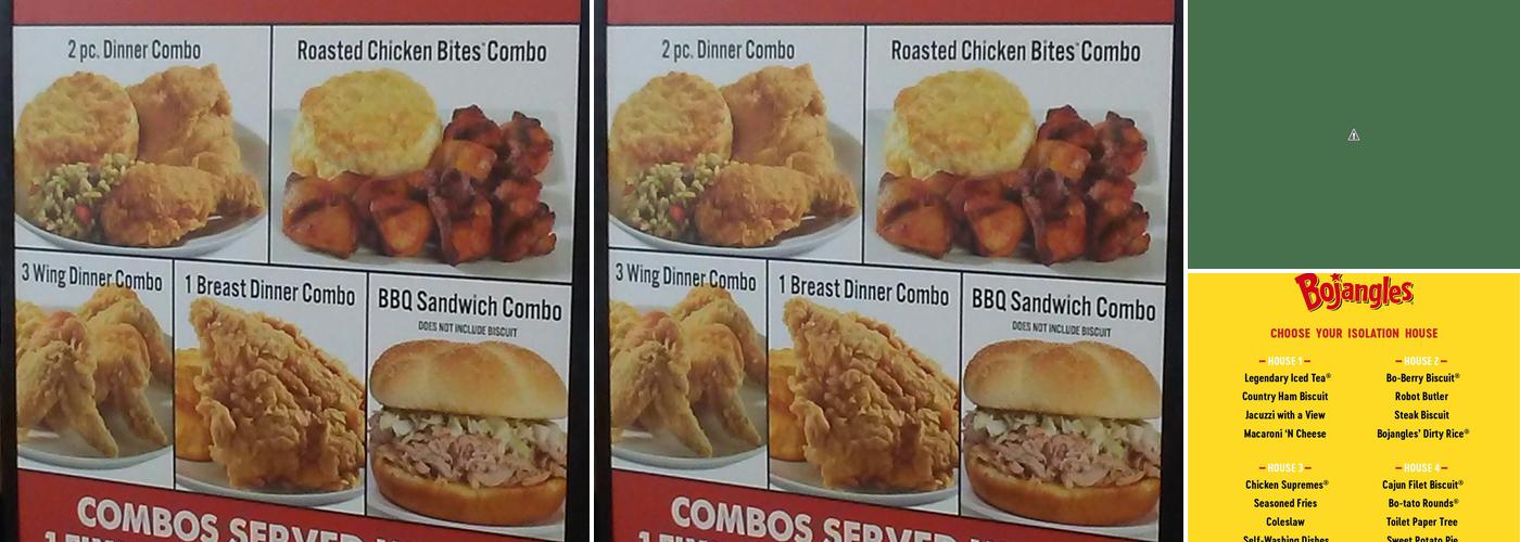 Bojangles Menu