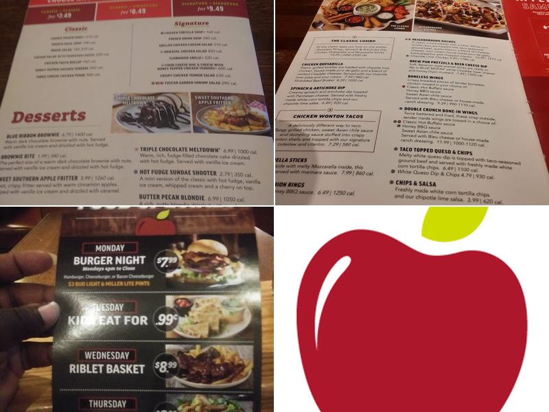 Applebee's Grill + Bar Menu