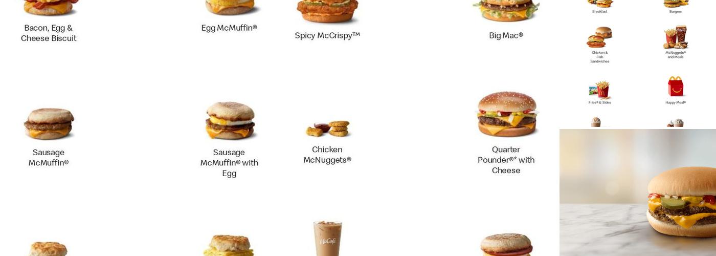 McDonald's Menu