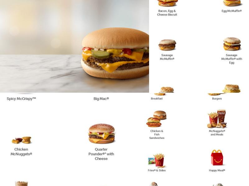 McDonald's Menu