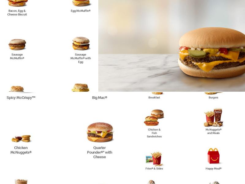 McDonald's Menu