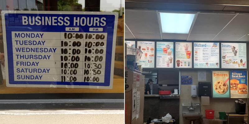 Dairy Queen Grill & Chill Menu