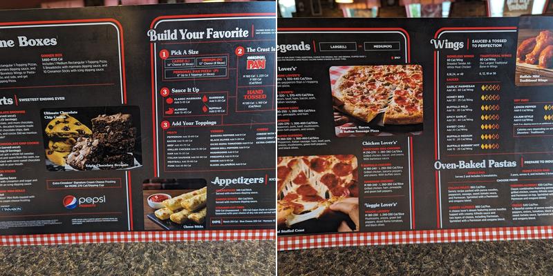 Pizza Hut Menu