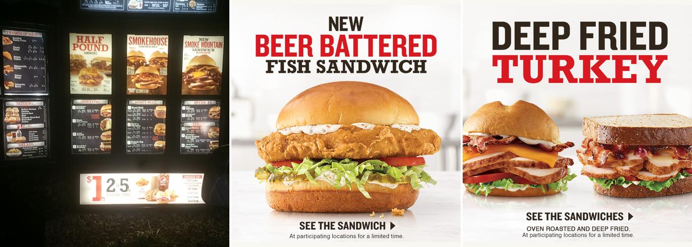 Arby's Menu