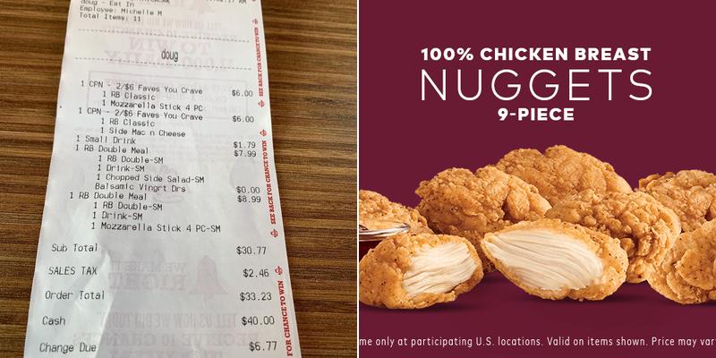 Arby's Menu