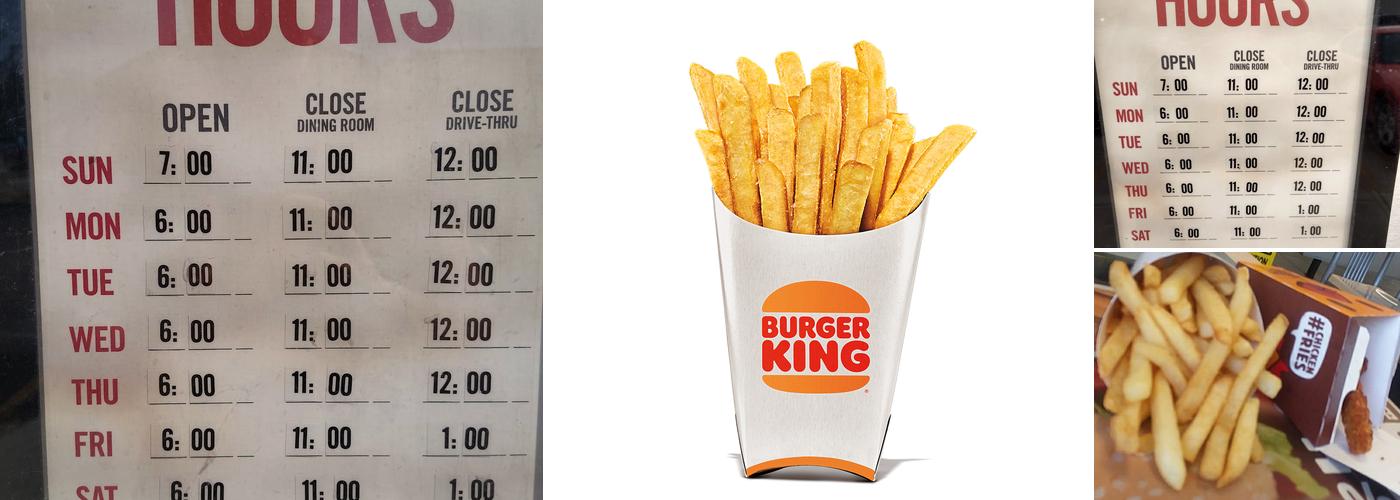 Burger King Menu