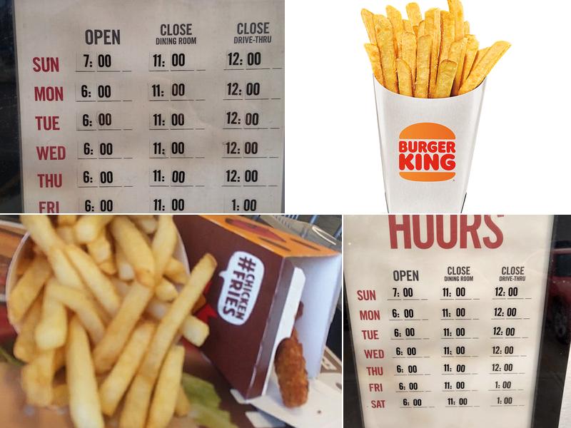 Burger King Menu