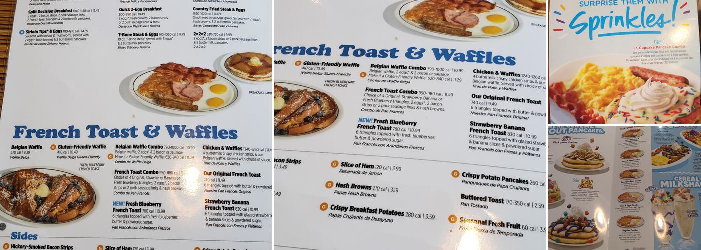 IHOP Menu
