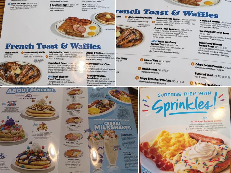 IHOP Menu