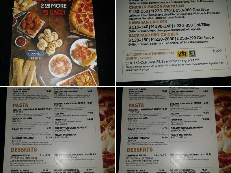 Pizza Hut Menu