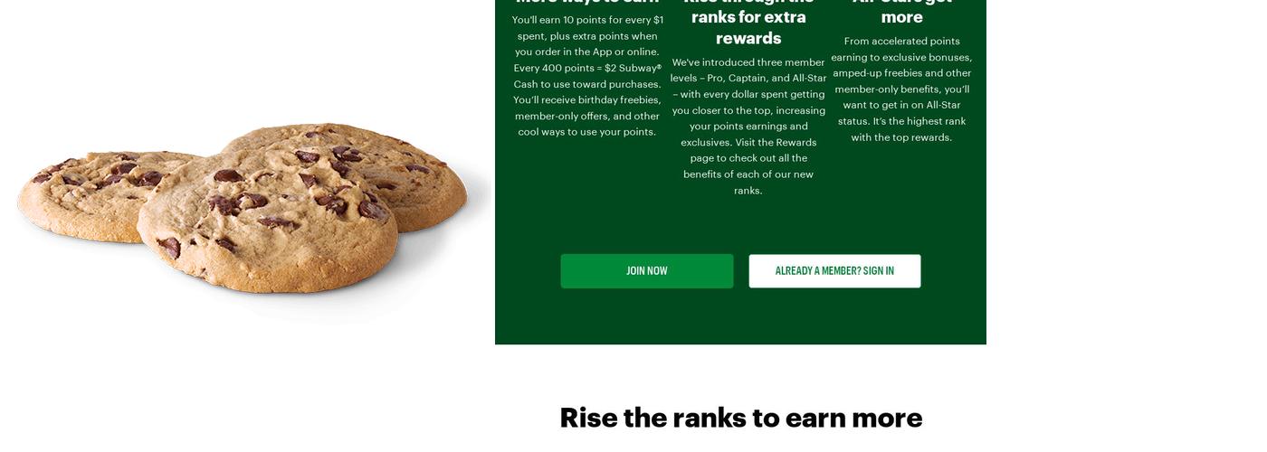 Subway Menu