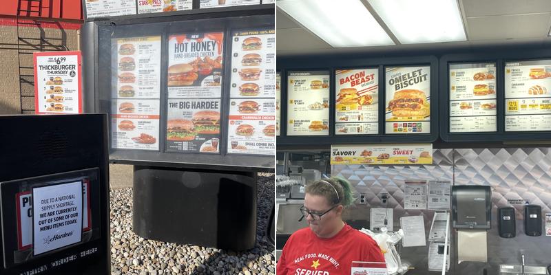 Hardee’s Menu