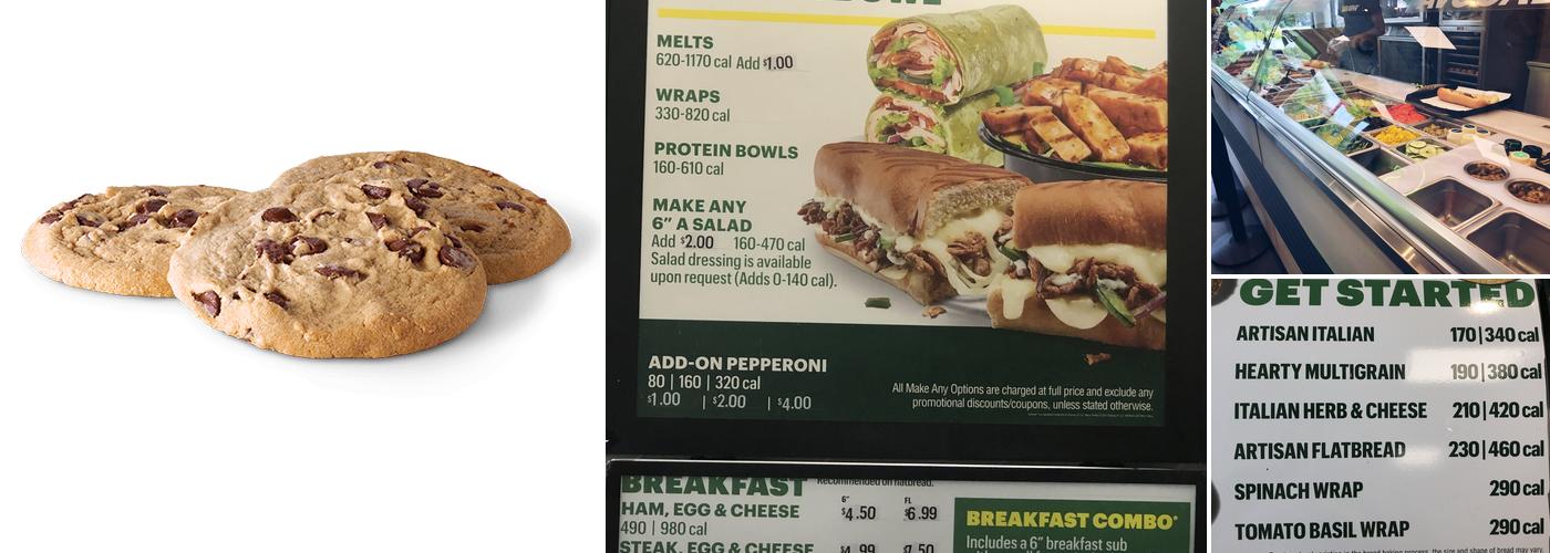 Subway Menu