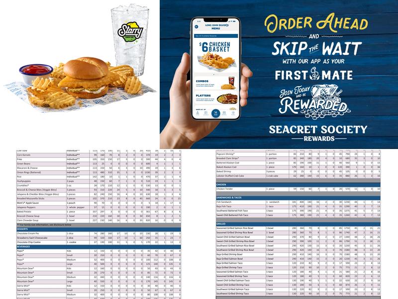 Long John Silver's Menu