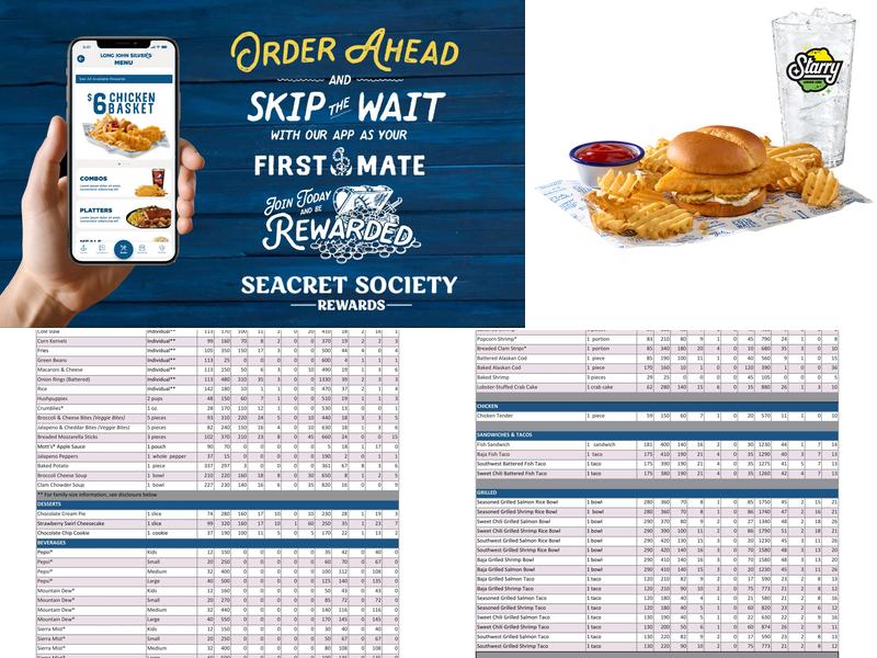 Long John Silver's Menu