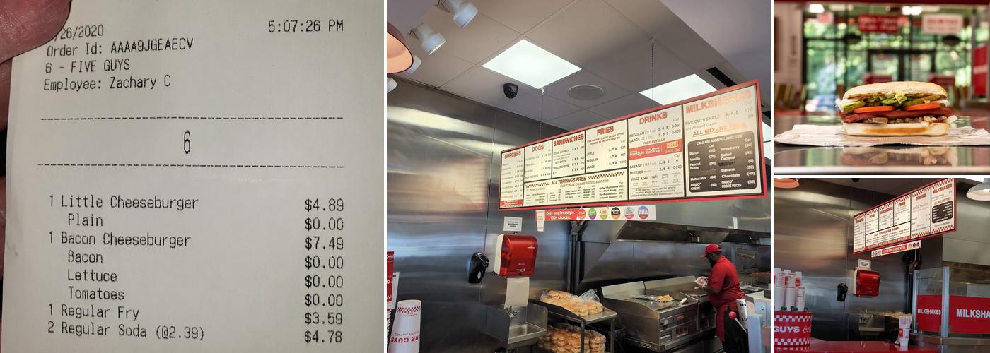 Five Guys Menu