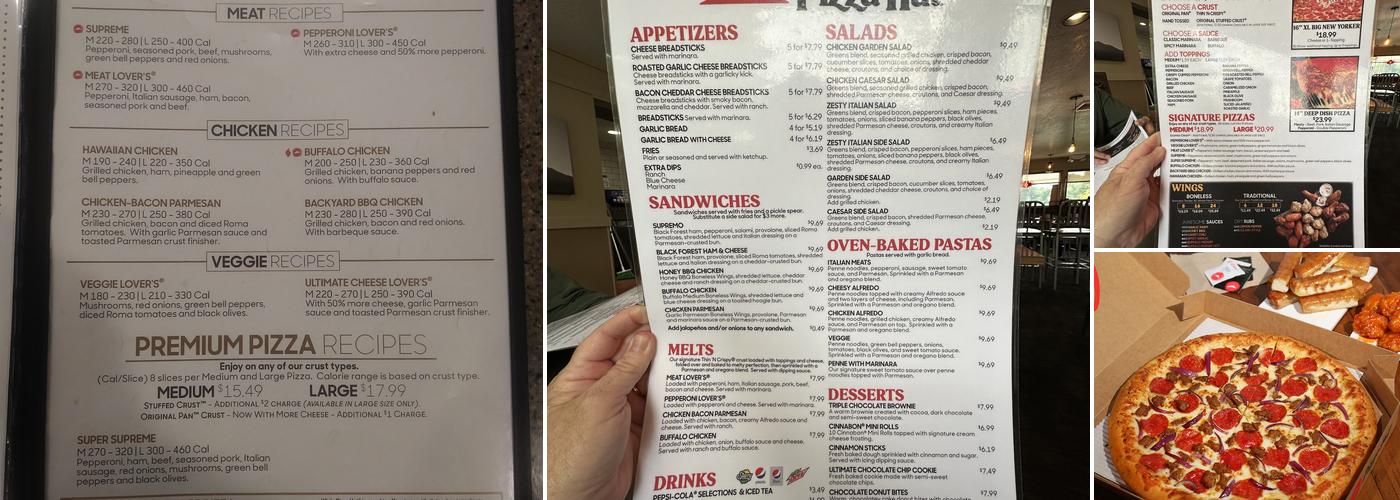 Pizza Hut Menu