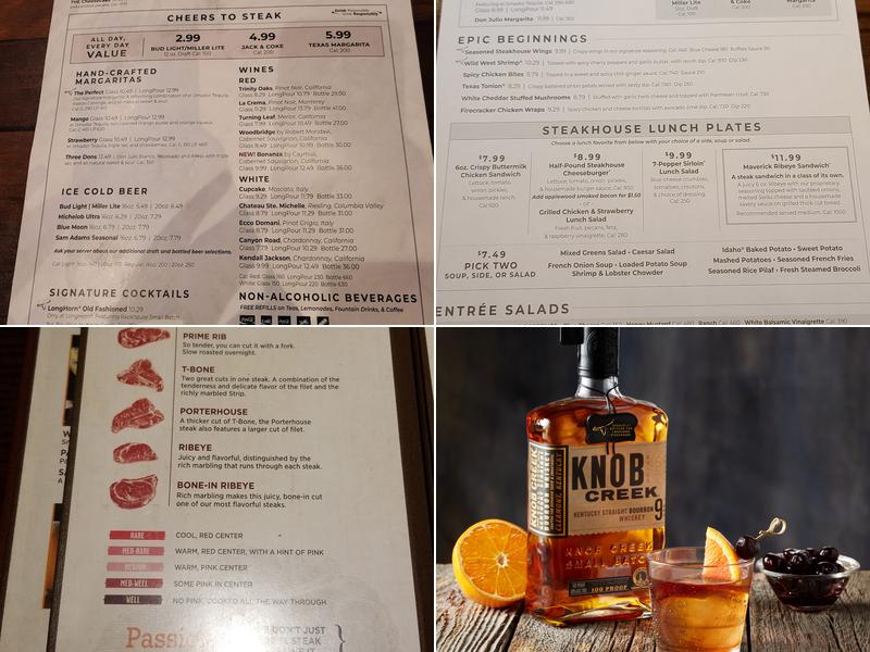 LongHorn Steakhouse Menu