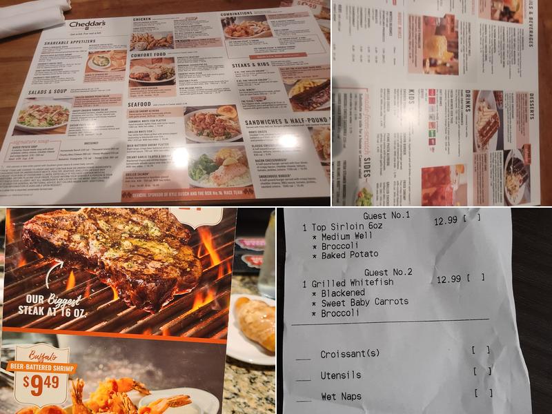 Cheddar's Scratch Kitchen Menu