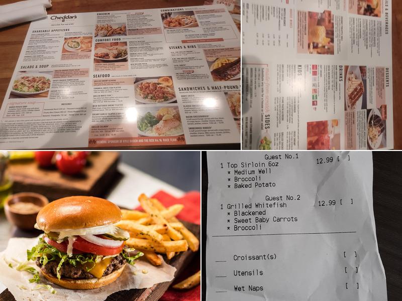 Cheddar's Scratch Kitchen Menu