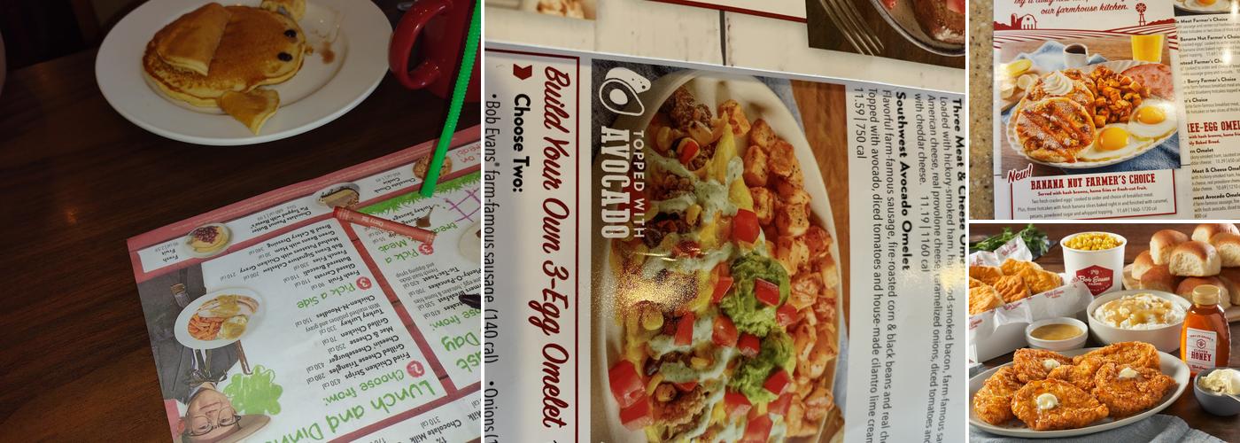 Bob Evans Menu