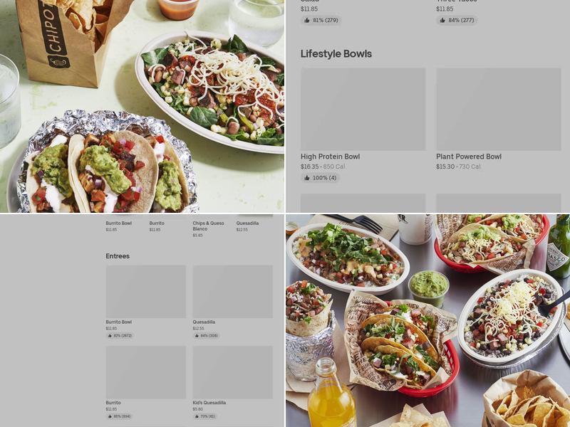 Chipotle Mexican Grill Menu