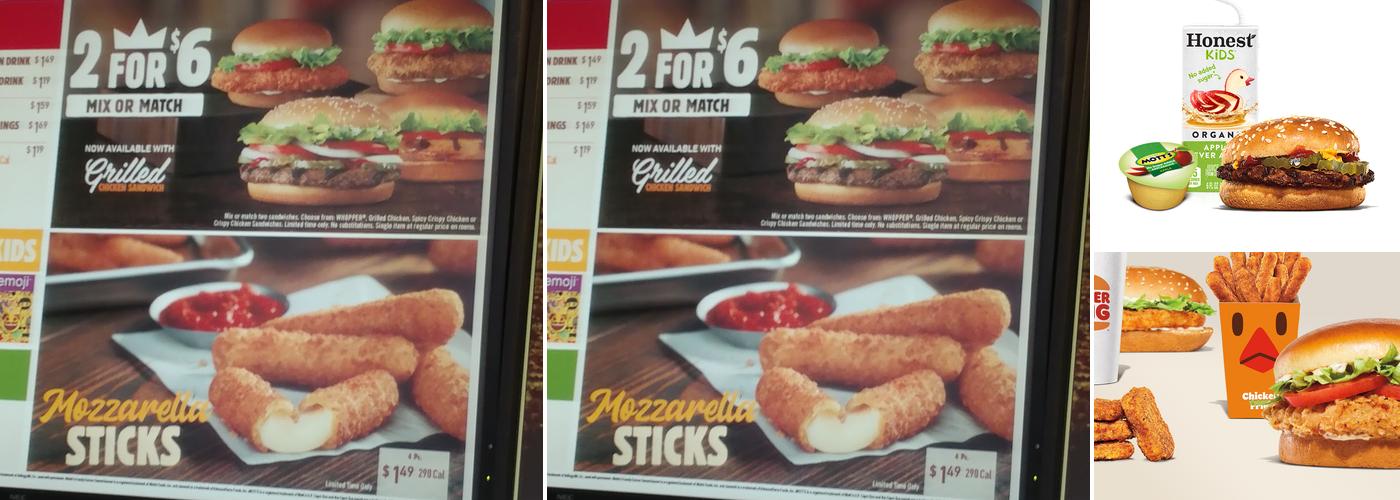 Burger King Menu