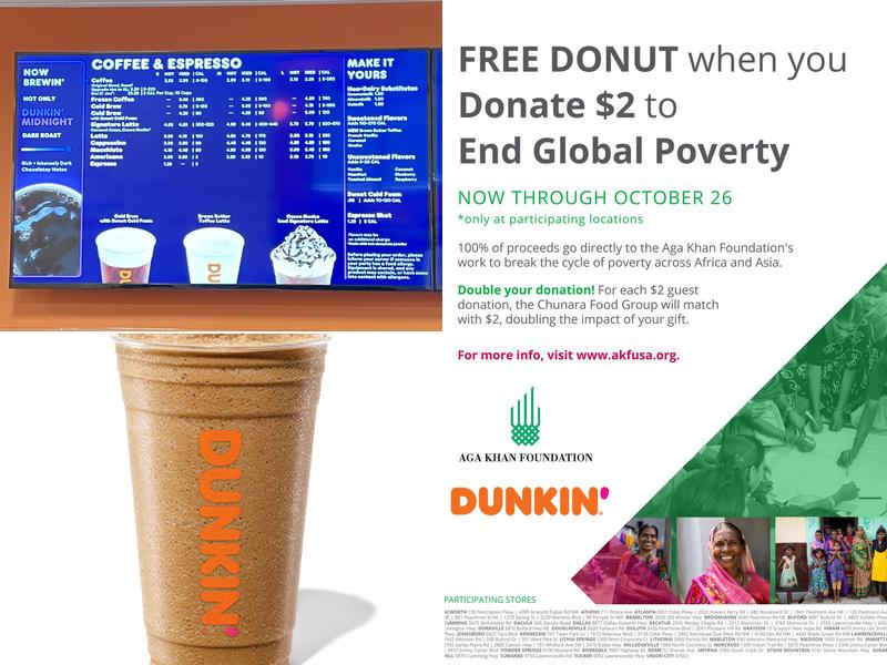 Dunkin' Menu