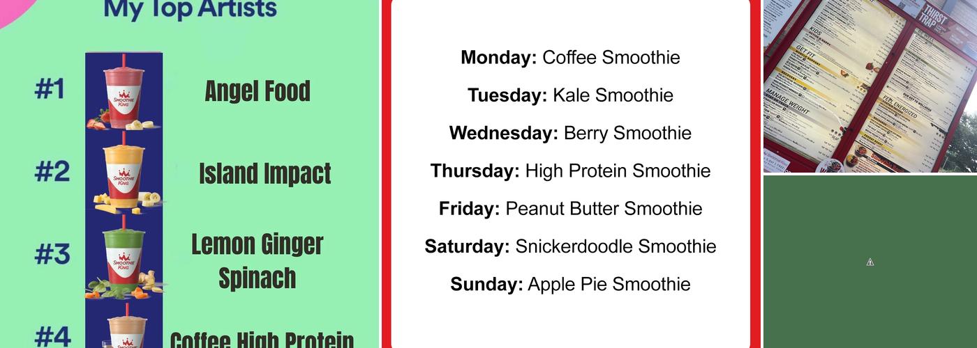 Smoothie King Menu