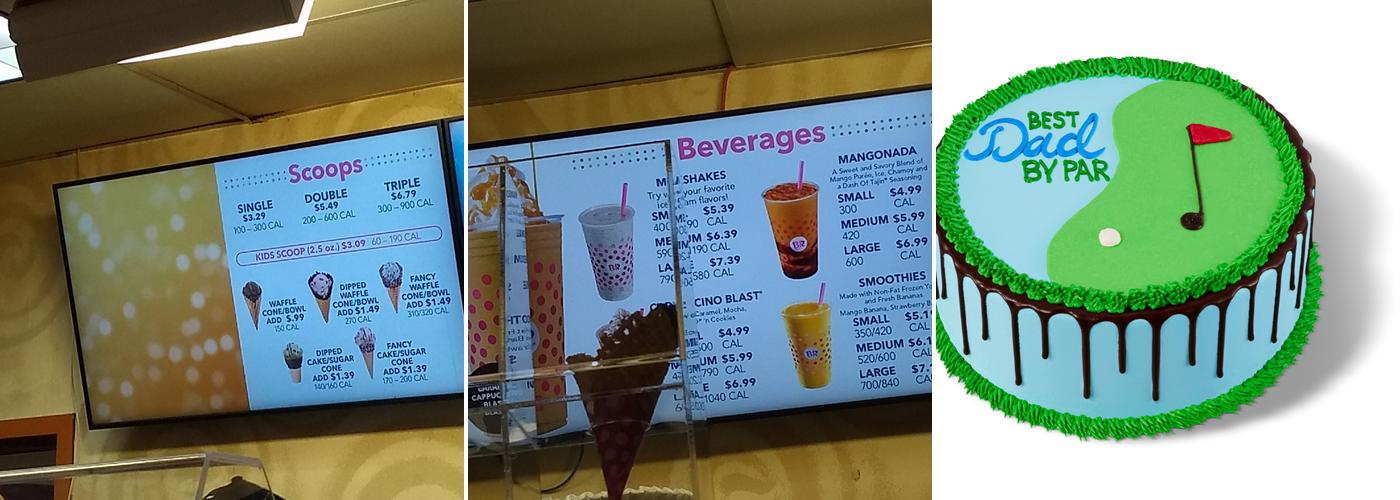 Baskin-Robbins Menu