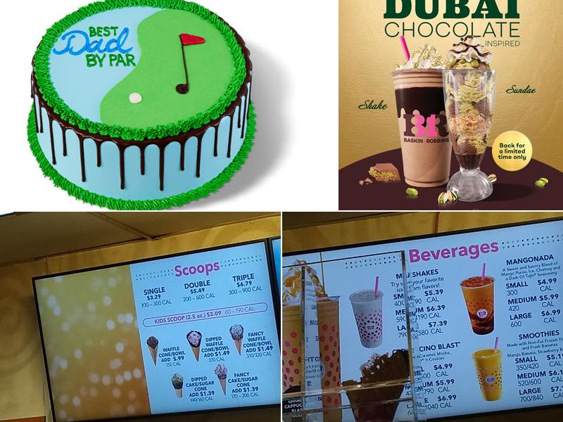 Baskin-Robbins Menu