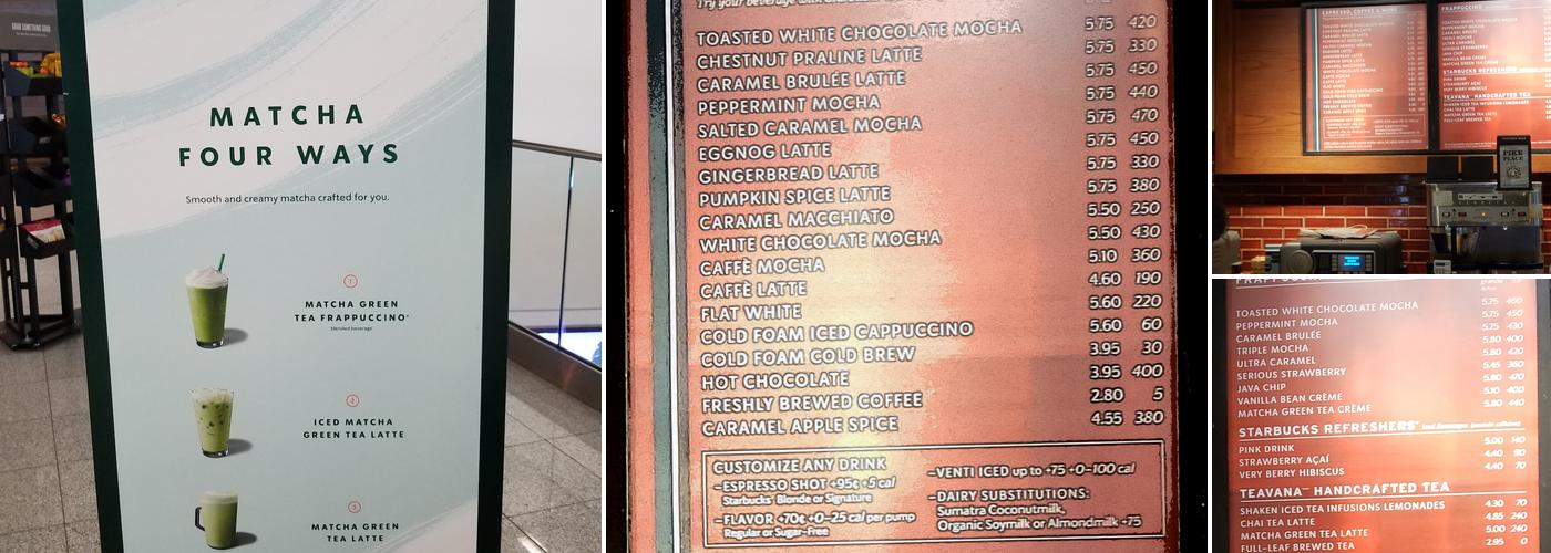 Starbucks Menu