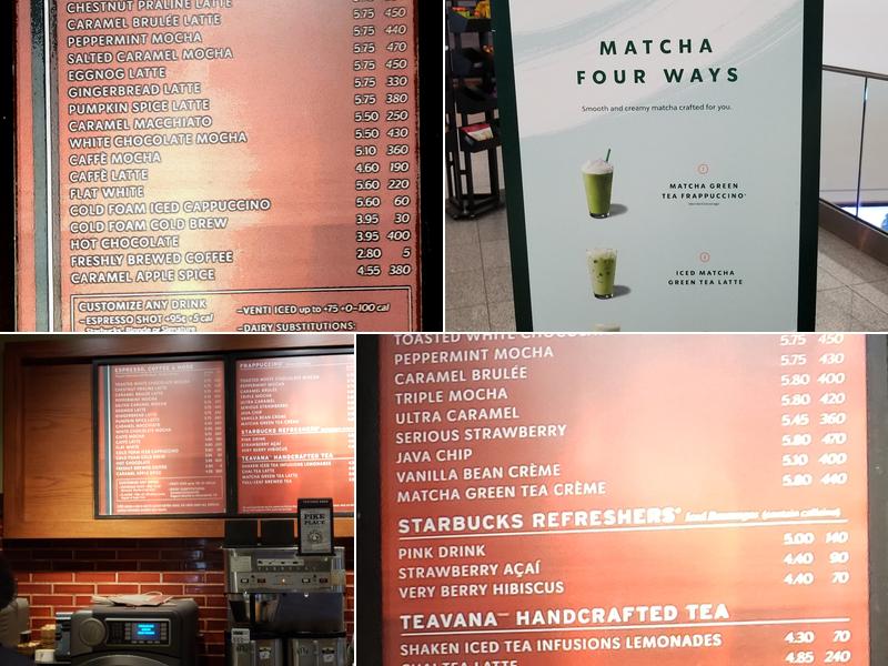 Starbucks Menu