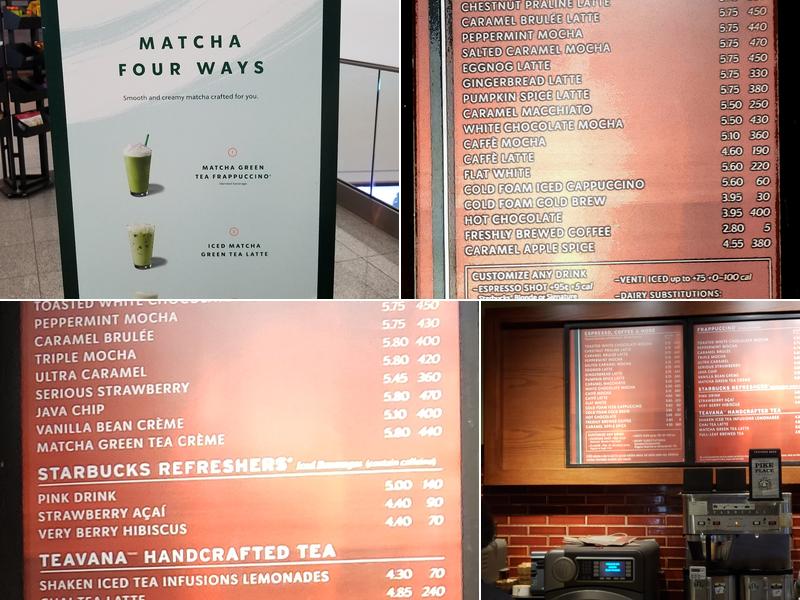 Starbucks Menu