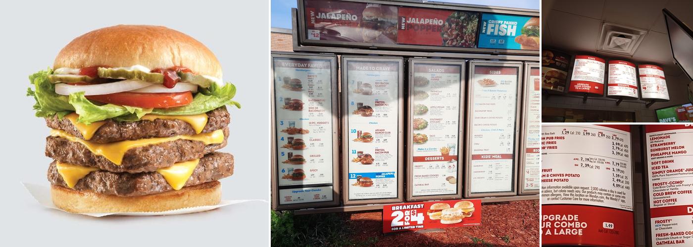 Wendy's Menu