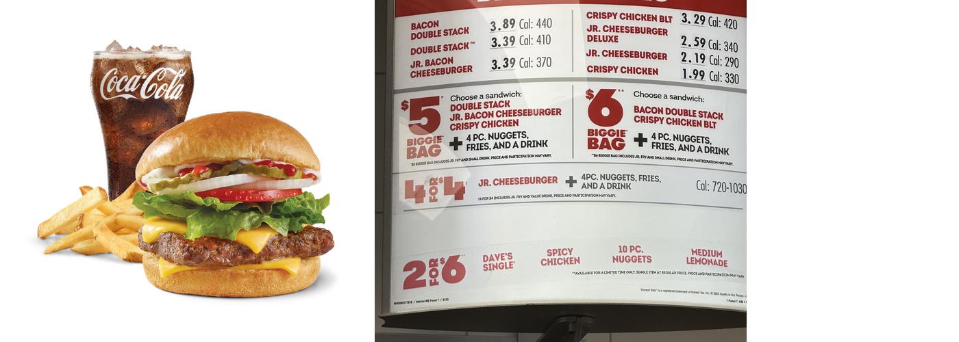 Wendy's Menu