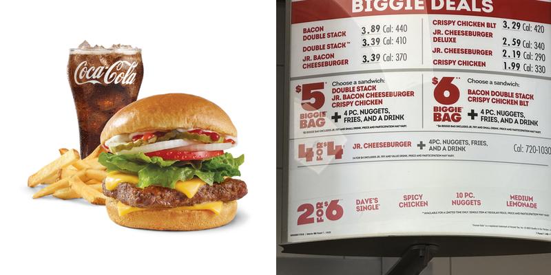 Wendy's Menu