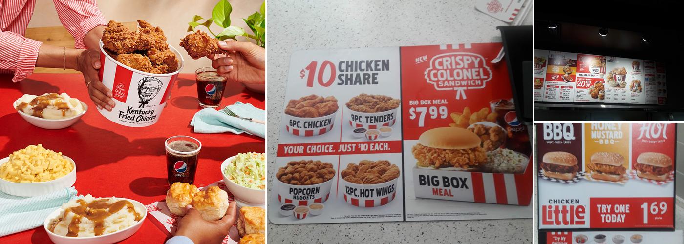 KFC Menu