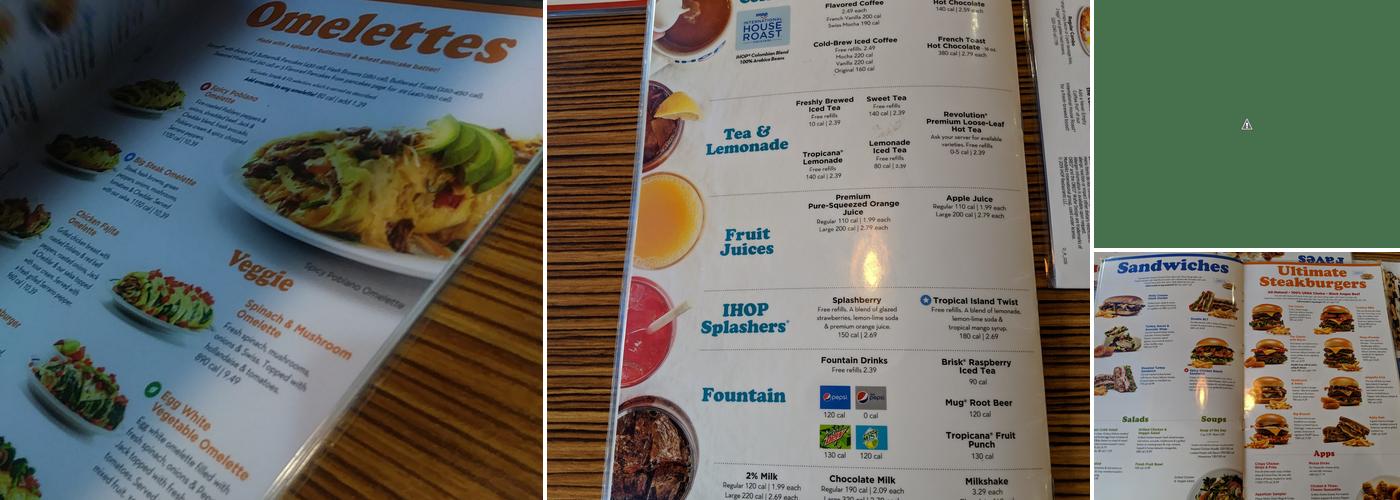 IHOP Menu