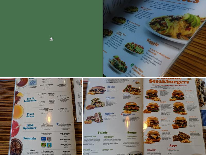 IHOP Menu