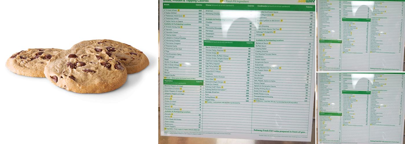 Subway Menu
