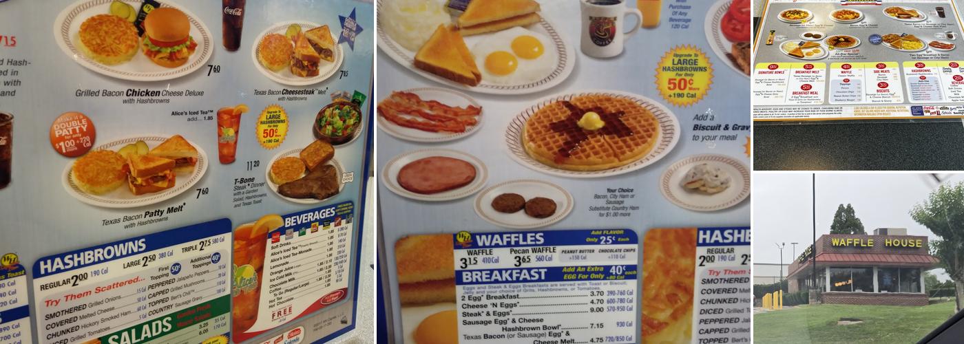 Waffle House Menu