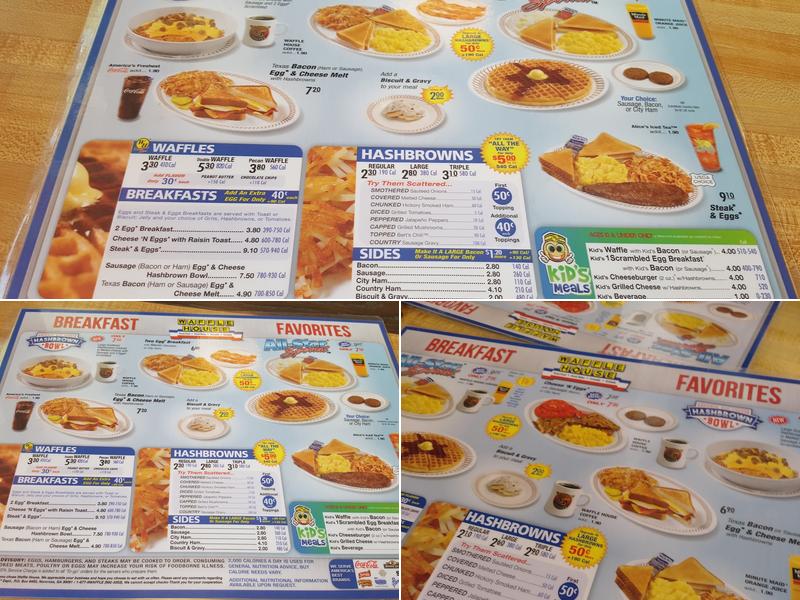 Waffle House Menu