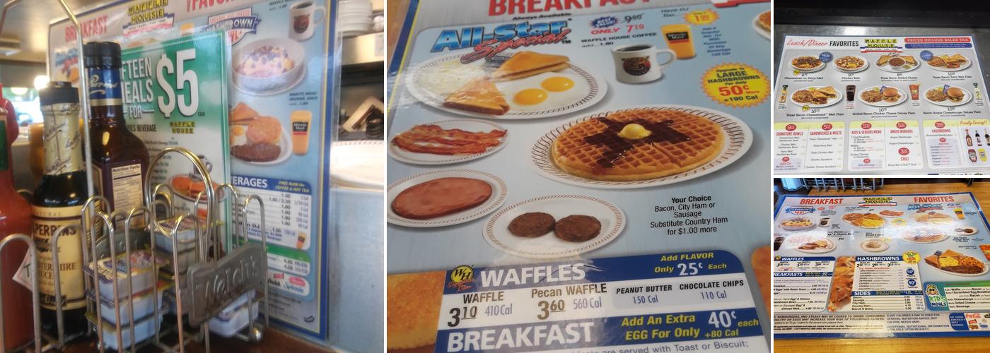 Waffle House Menu