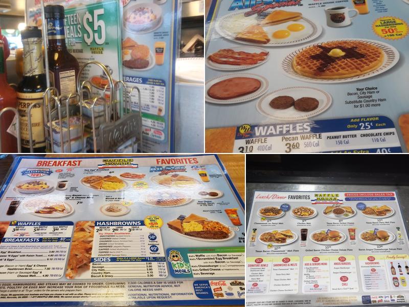 Waffle House Menu