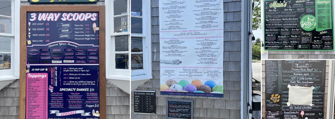 3-WAY SCOOPS Menu