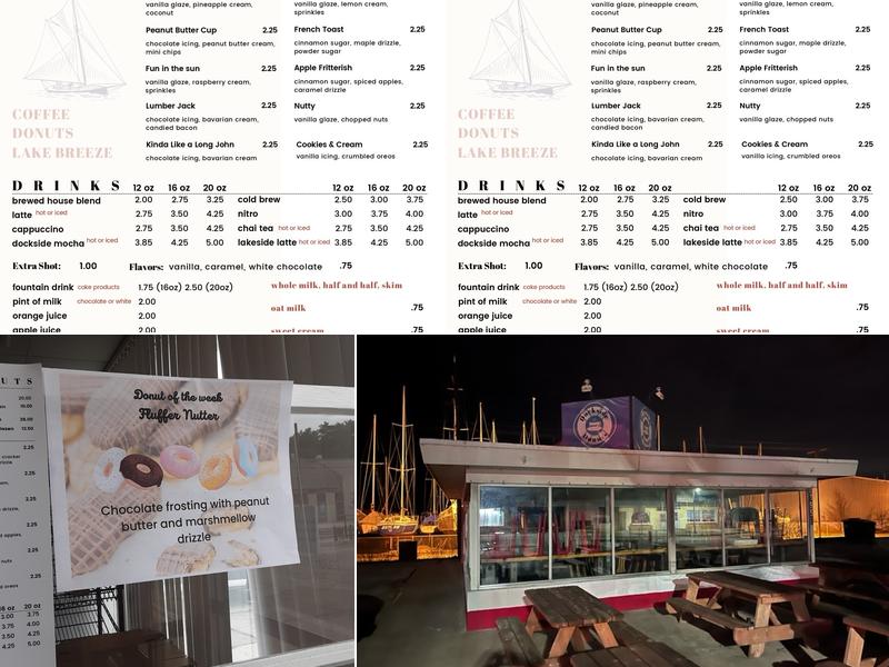 Dockside Donuts Menu