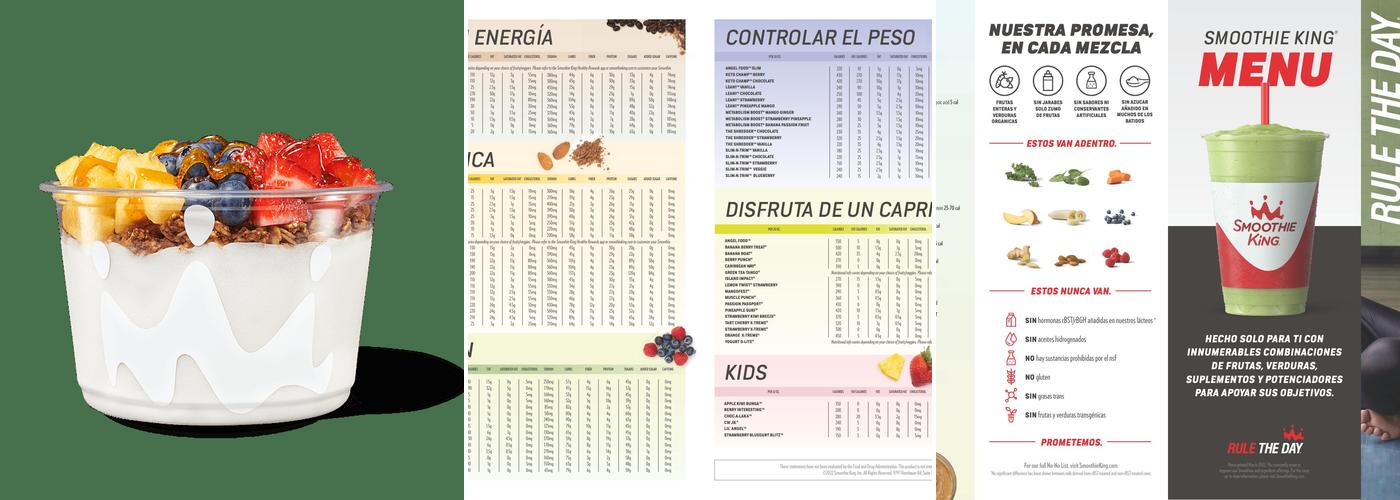 Smoothie King Menu