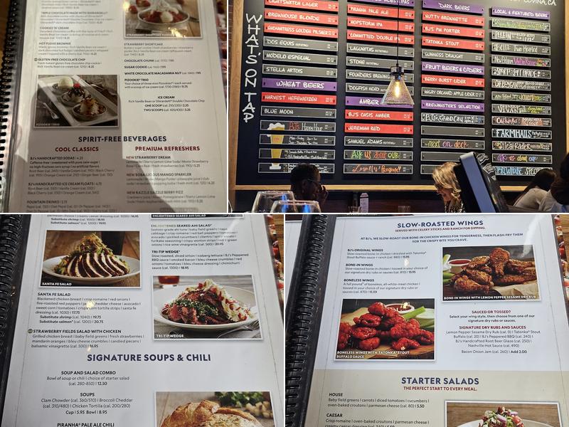 BJ's Restaurant & Brewhouse Menu